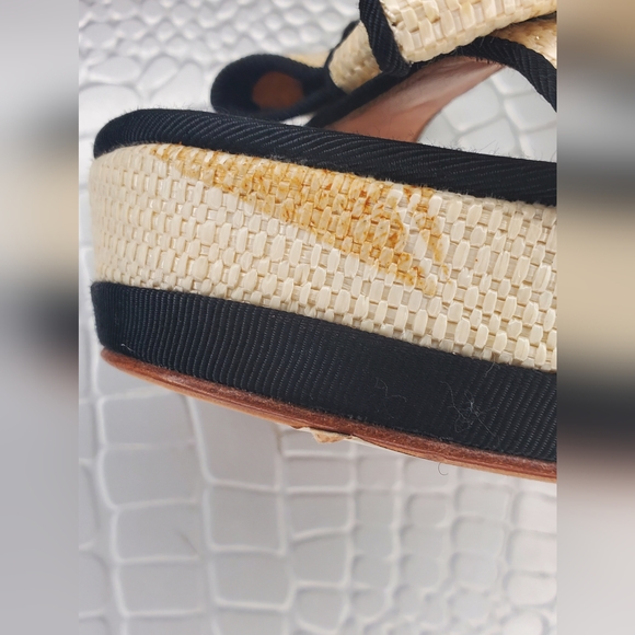 Kate Spade Platform Raffia Sandals - Picture 6 of 9